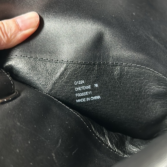 Coach Womens Cheyenne Leather Boots Sz 7 Black Riding Equestrian Over The Knee - Picture 10 of 11